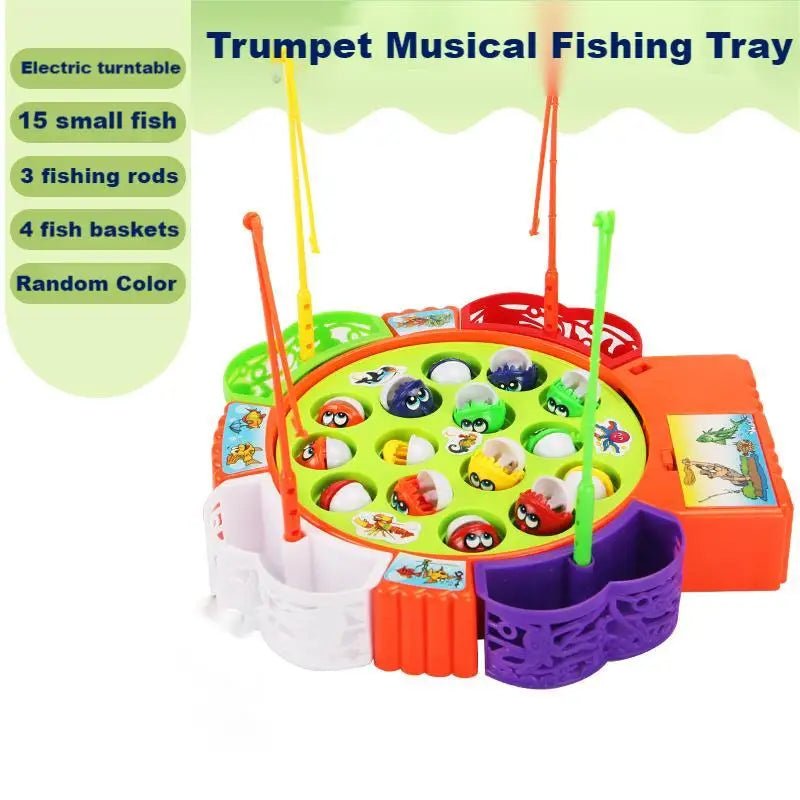 Electric Rotating Magnetic Fishing Toy | Children's Spinning Fish Game - VarietyGifts