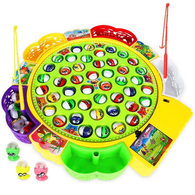 Electric Rotating Magnetic Fishing Toy | Children's Spinning Fish Game - VarietyGifts