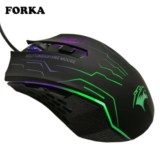 FORKA Silent Click Gaming Mouse | 3200DPI Backlit Gaming Mouse - VarietyGifts