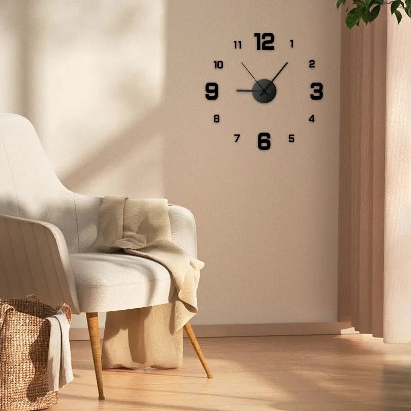 DIY Frameless Wall Clock | Functional Clock, Modern Wall Clock Decor - VarietyGifts