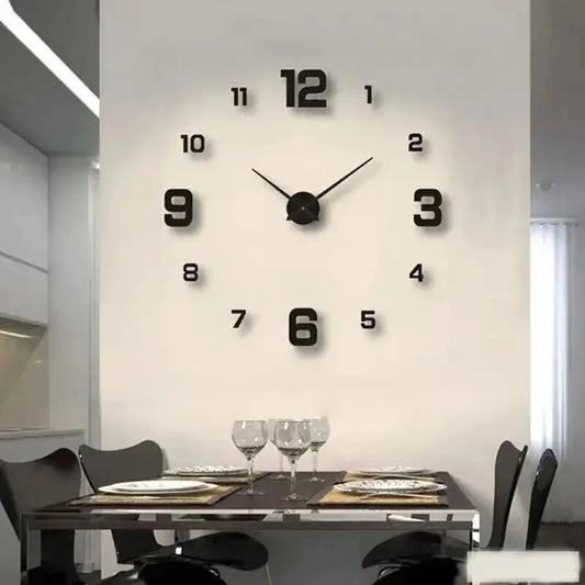 DIY Frameless Wall Clock | Functional Clock, Modern Wall Clock Decor - VarietyGifts