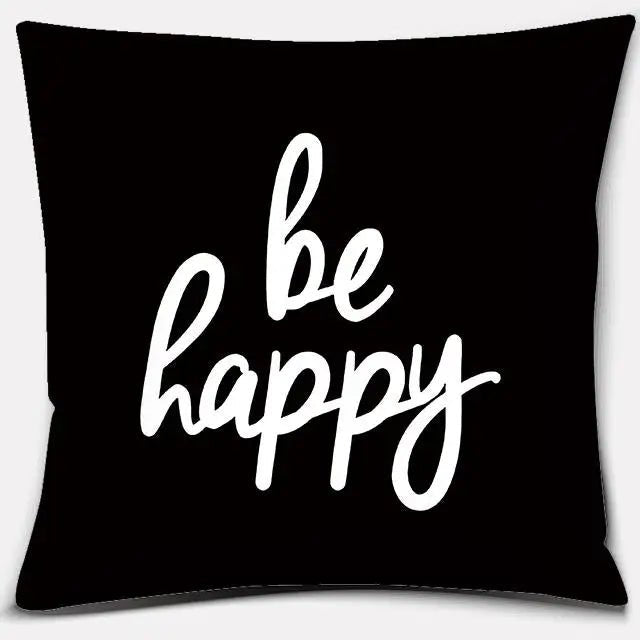 Inspirational & Funny Quotes Cushion Covers | Black & White Motivation - VarietyGifts