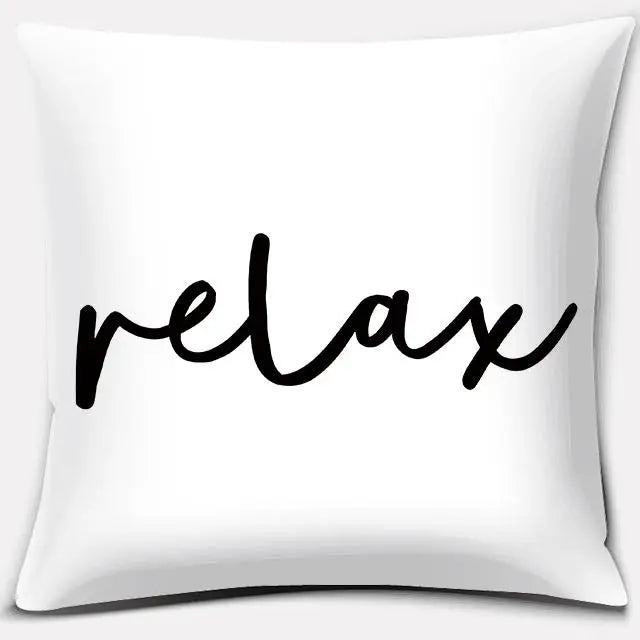 Inspirational & Funny Quotes Cushion Covers | Black & White Motivation - VarietyGifts