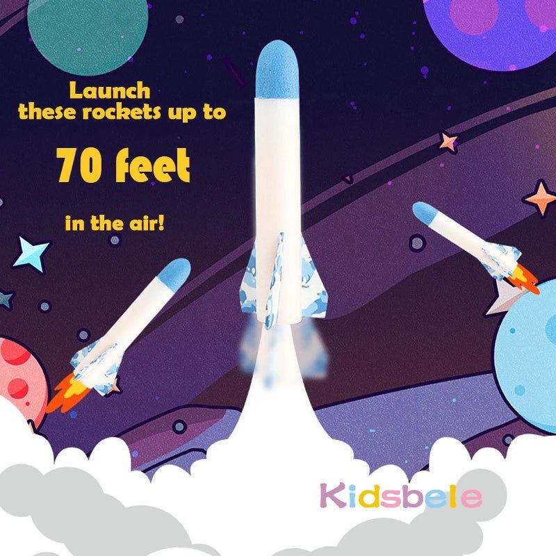 Kid's Air Rocket Launcher | Outdoor Games, Rocket Shooter, Flying - VarietyGifts