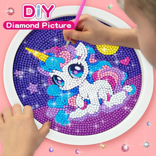 Kids Diamond Art Set | Cute Unicorn, DIY Children's Arts & Craft Kit - VarietyGifts