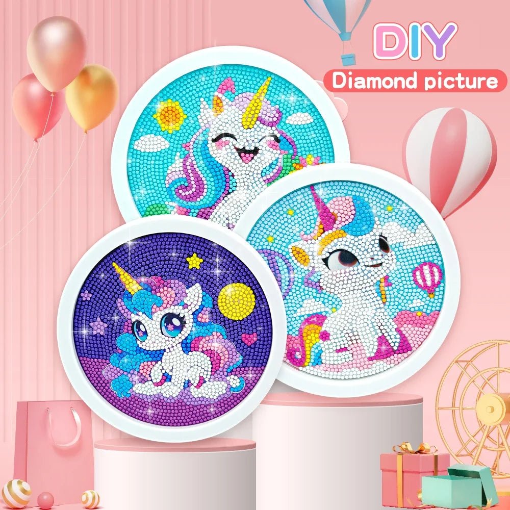 Kids Diamond Art Set | Cute Unicorn, DIY Children's Arts & Craft Kit - VarietyGifts