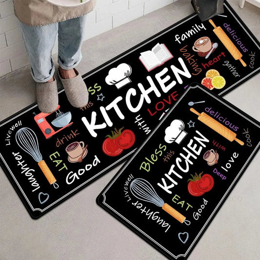 Kitchen Decorative Floor Rug | Non - Slip Mat, Dining Room Home Decor - VarietyGifts