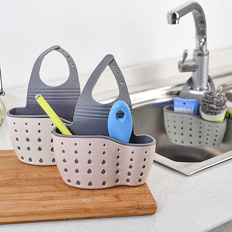 Kitchen Sink Drain Basket | Sponge Hanging Storage Shelf - VarietyGifts