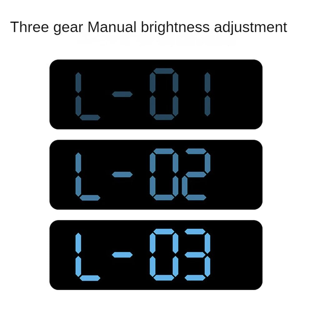 Large Digital Clock | Sleek Digital Clock, Adjustable & Bright, LED - VarietyGifts