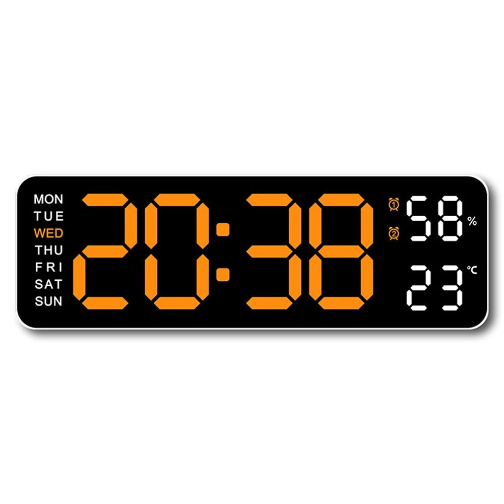 Large Digital Clock | Sleek Digital Clock, Adjustable & Bright, LED - VarietyGifts