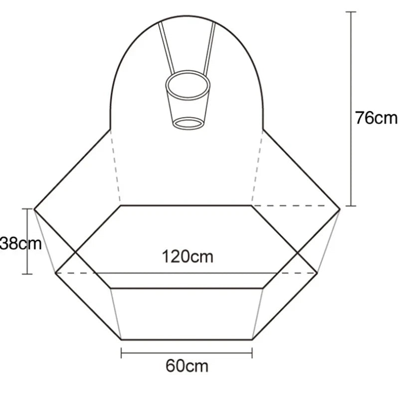 Large Folding Baby Playpen | Basket Hoop Children's Ball Pit, Toddlers - VarietyGifts