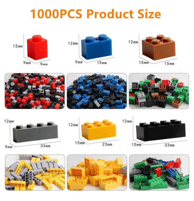 Lego Building Blocks 1000pc | DIY Creative Building Brick For Children - VarietyGifts