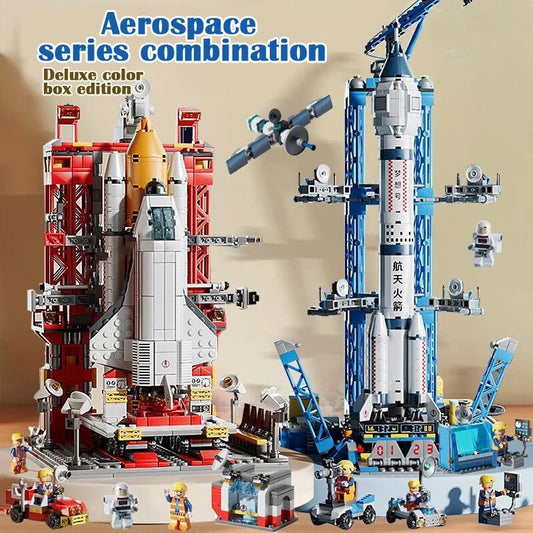 LEGO DIY Space Rocket | Launch Centre, Building Block, Children's Toys - VarietyGifts