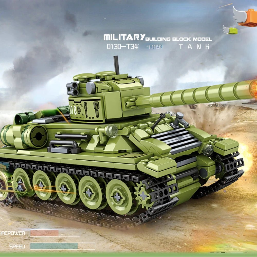 LEGO WW2 Tank | Build Your Own Military Tank, Building Blocks, Kid's - VarietyGifts