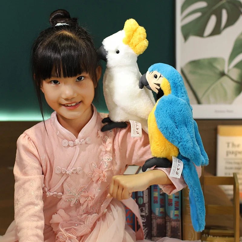 Lifelike Colourful Parrot Plush Toy 25CM | Bright Parrot Teddy For Kids - VarietyGifts