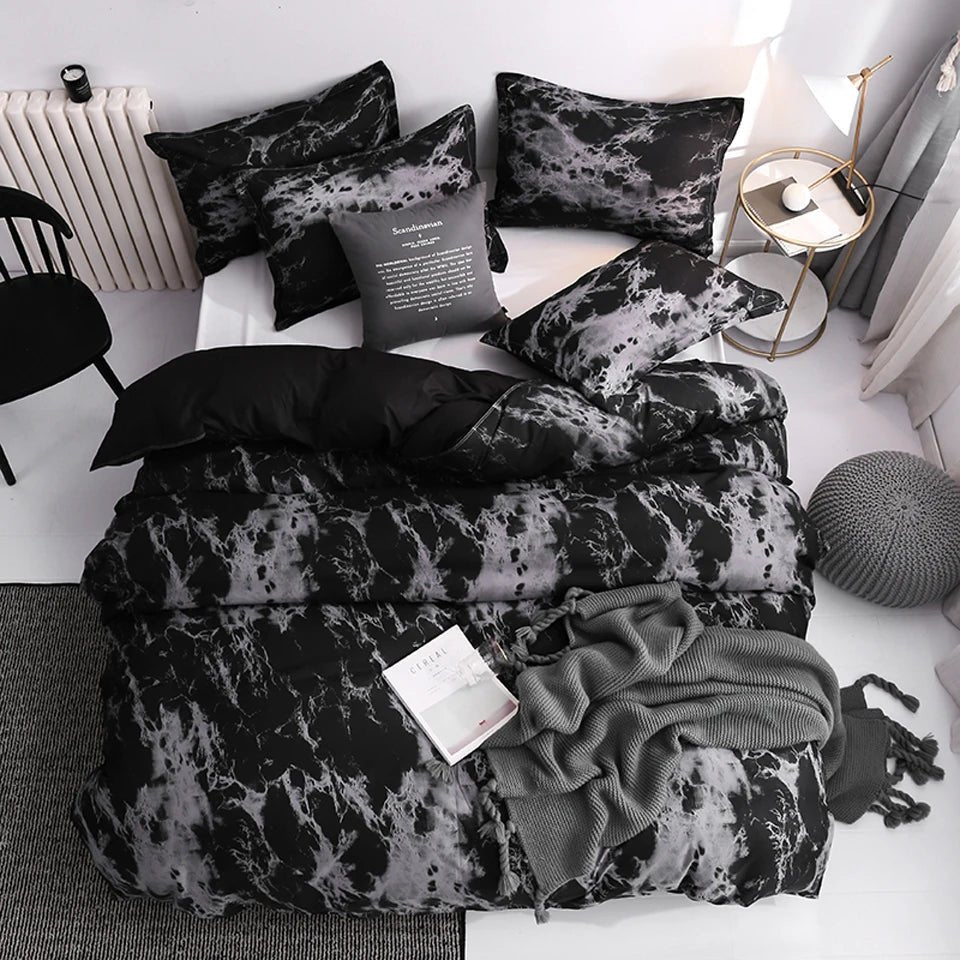 Luxury Black Bedding Set (Free Pillowcases) | Single, Double, King, Queen, Twin - VarietyGifts