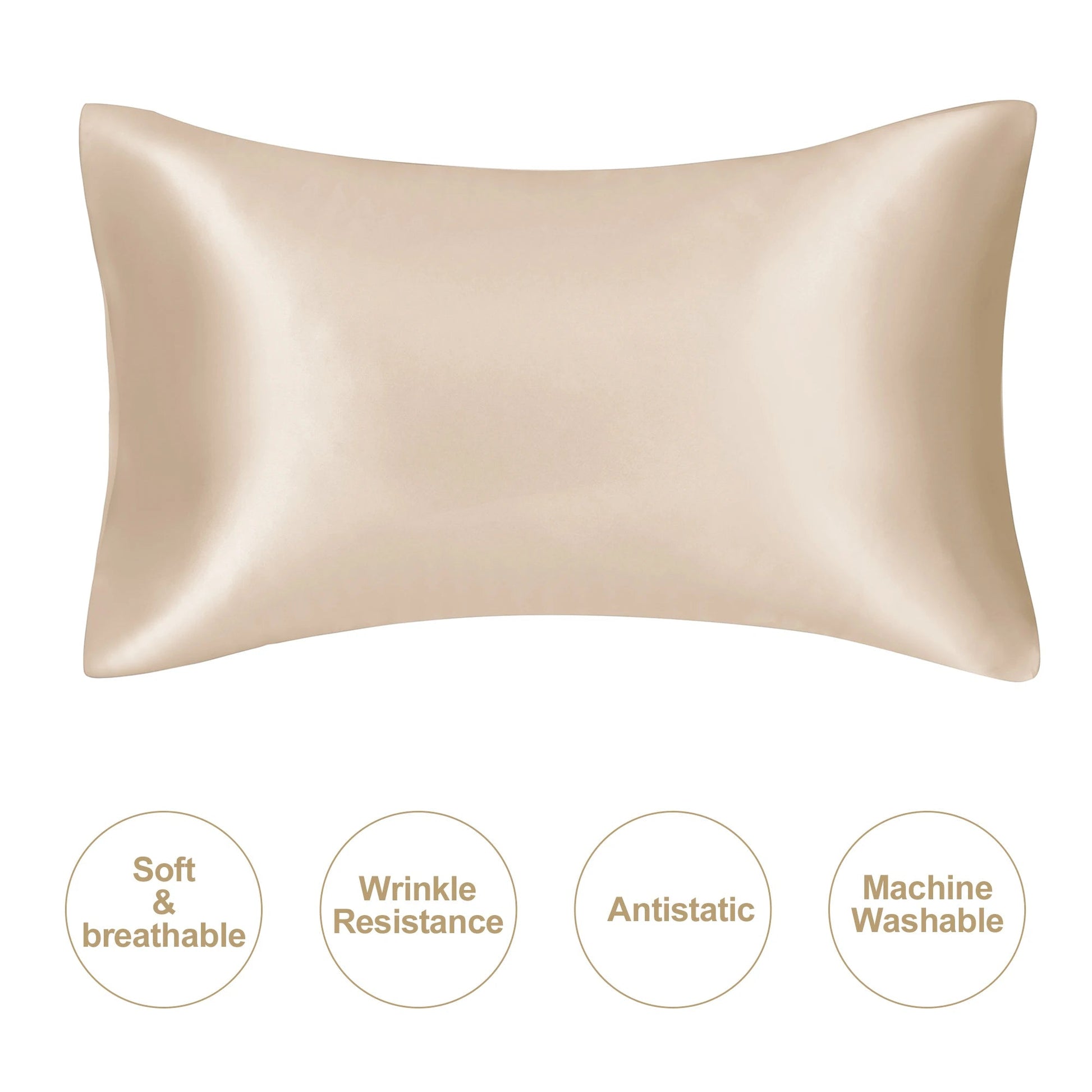 Luxury Silk Pillowcover | Anti - Acne, Breathable, Sweat Resistant Satin - VarietyGifts