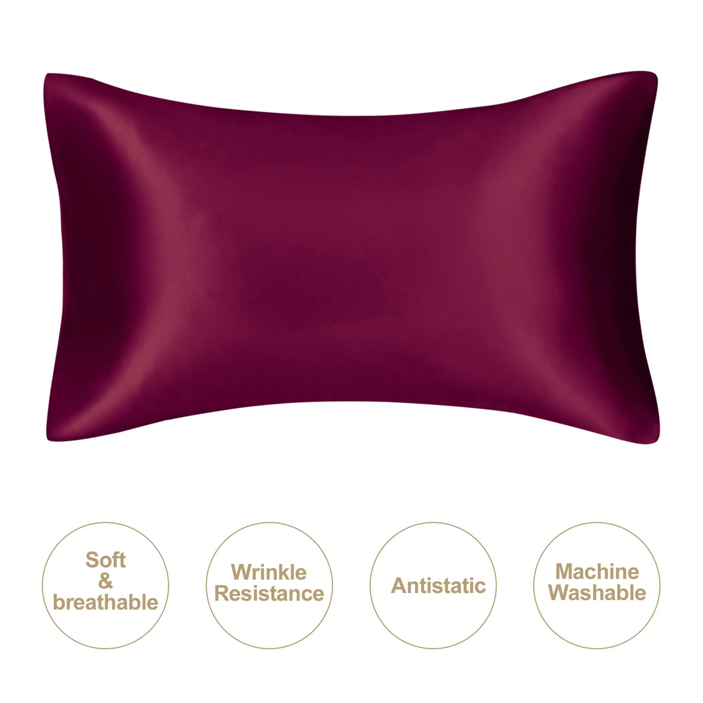 Luxury Silk Pillowcover | Anti - Acne, Breathable, Sweat Resistant Satin - VarietyGifts