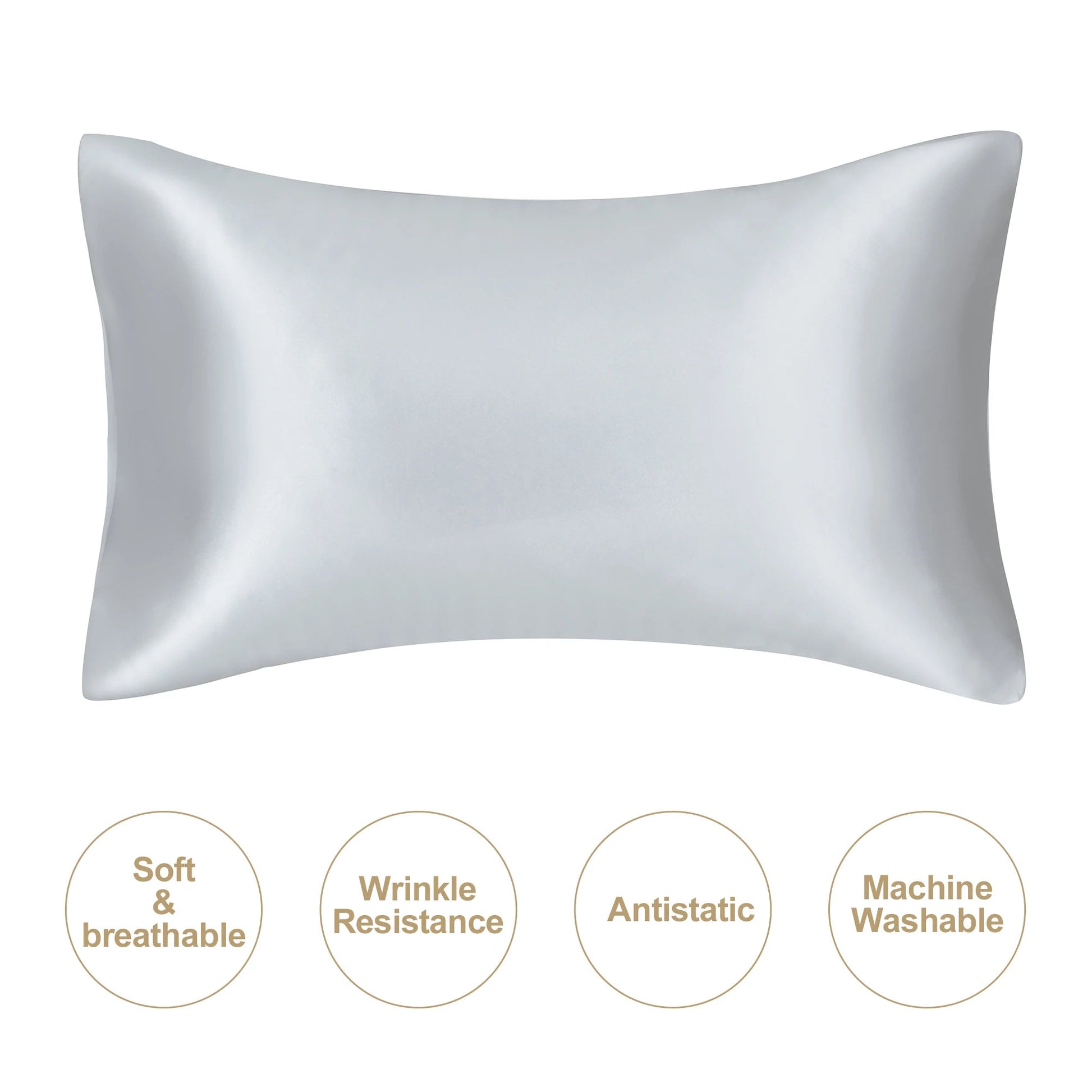 Luxury Silk Pillowcover | Anti - Acne, Breathable, Sweat Resistant Satin - VarietyGifts