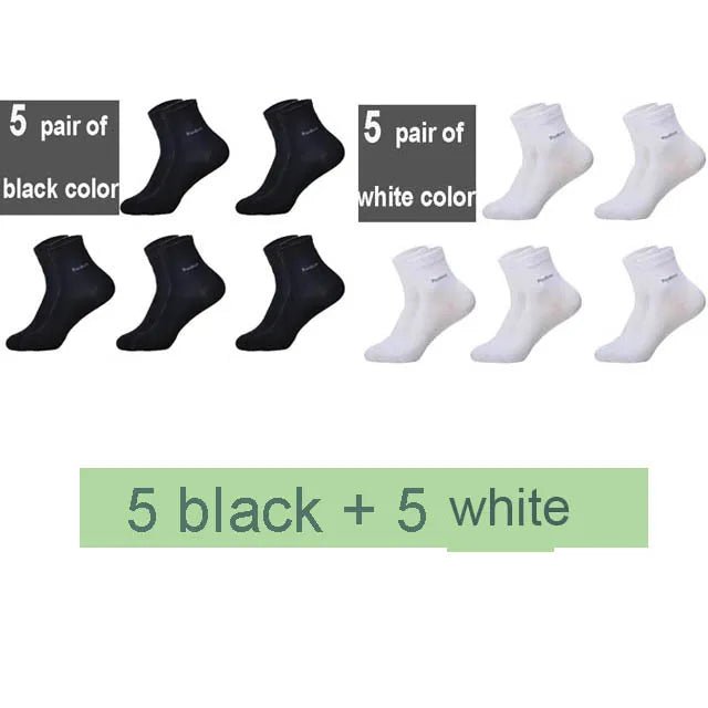 Men's Bamboo Socks 10pc | Comfortable, Breathable, Sweat Absorbing - VarietyGifts