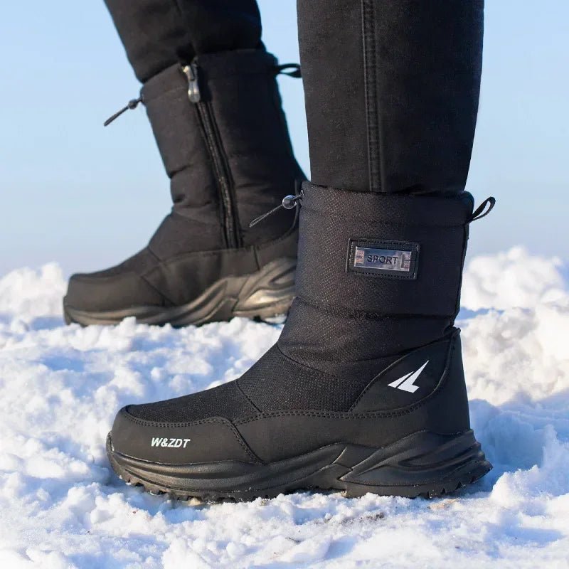 Men's Thick Winter Boots | Comfy Thermal Snow Boots, Winter, Fleece - VarietyGifts