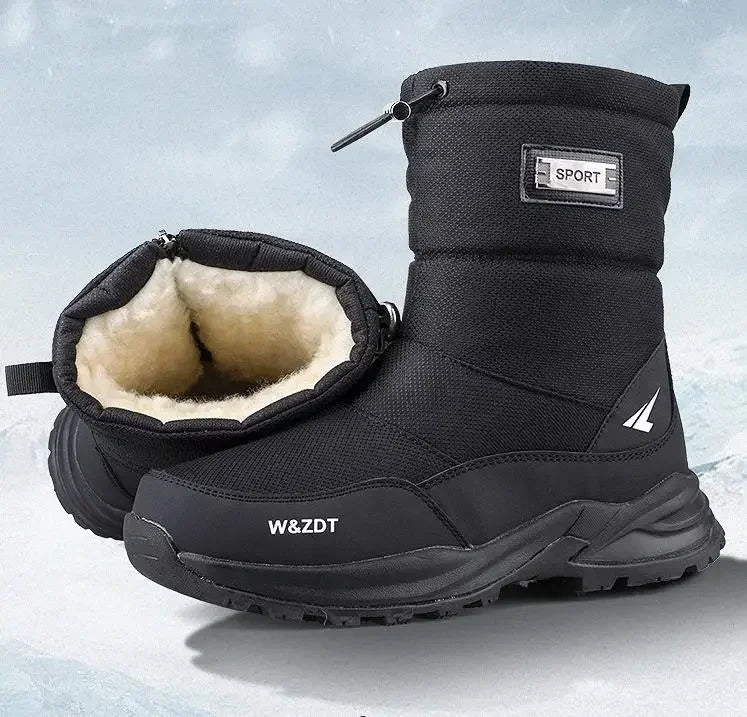 Men's Thick Winter Boots | Comfy Thermal Snow Boots, Winter, Fleece - VarietyGifts