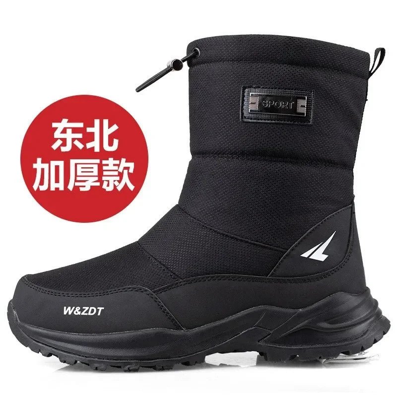 Men's Thick Winter Boots | Comfy Thermal Snow Boots, Winter, Fleece - VarietyGifts