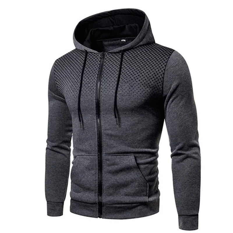 Men's Sports Jacket | Zip Up Sweatshirt, Athletic, Stylish, Slim - VarietyGifts