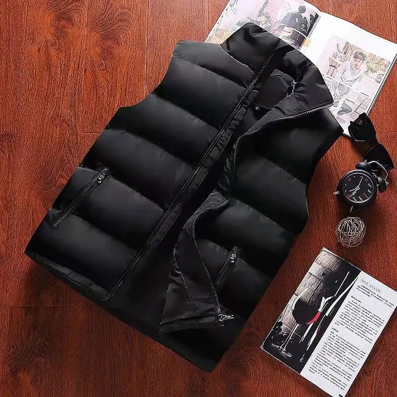 Men's Vest Jacket | Warm Sleeveless Coat, Winter Waterproof, Stylish - VarietyGifts