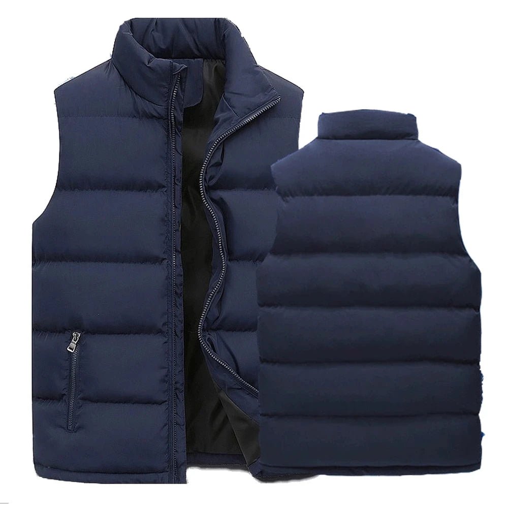 Men's Vest Jacket | Warm Sleeveless Coat, Winter Waterproof, Stylish - VarietyGifts