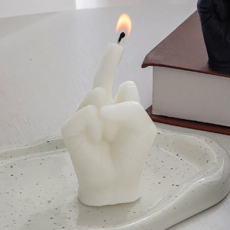Middle Finger Shaped Candle | Scented Candle, Funny Novelty Candle - VarietyGifts
