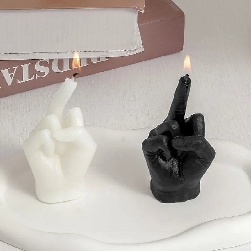 Middle Finger Shaped Candle | Scented Candle, Funny Novelty Candle - VarietyGifts