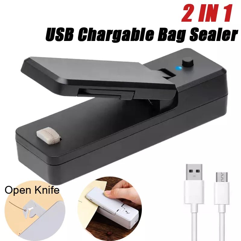 Mini Bag Sealer | Handheld Heat Sealer, Vacuum Sealer, Dual Sealer - VarietyGifts