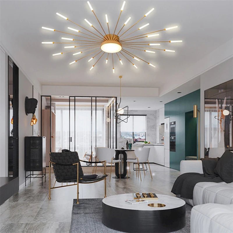 Modern LED Ceiling Light | Sun Flower Lamp For Living Room, Bedroom - VarietyGifts