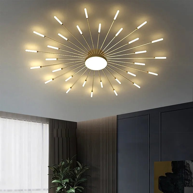 Modern LED Ceiling Light | Sun Flower Lamp For Living Room, Bedroom - VarietyGifts