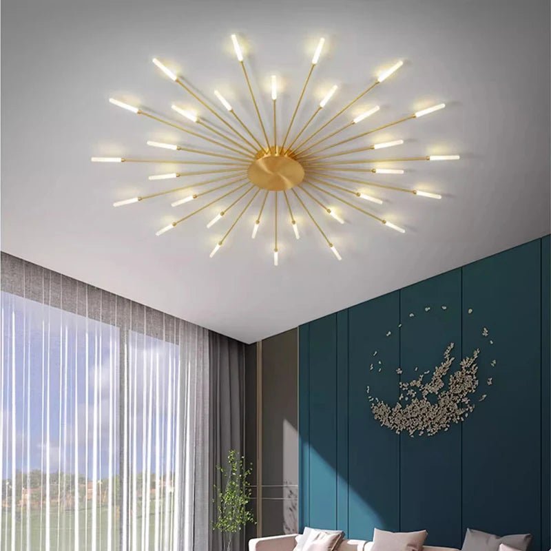 Modern LED Ceiling Light | Sun Flower Lamp For Living Room, Bedroom - VarietyGifts