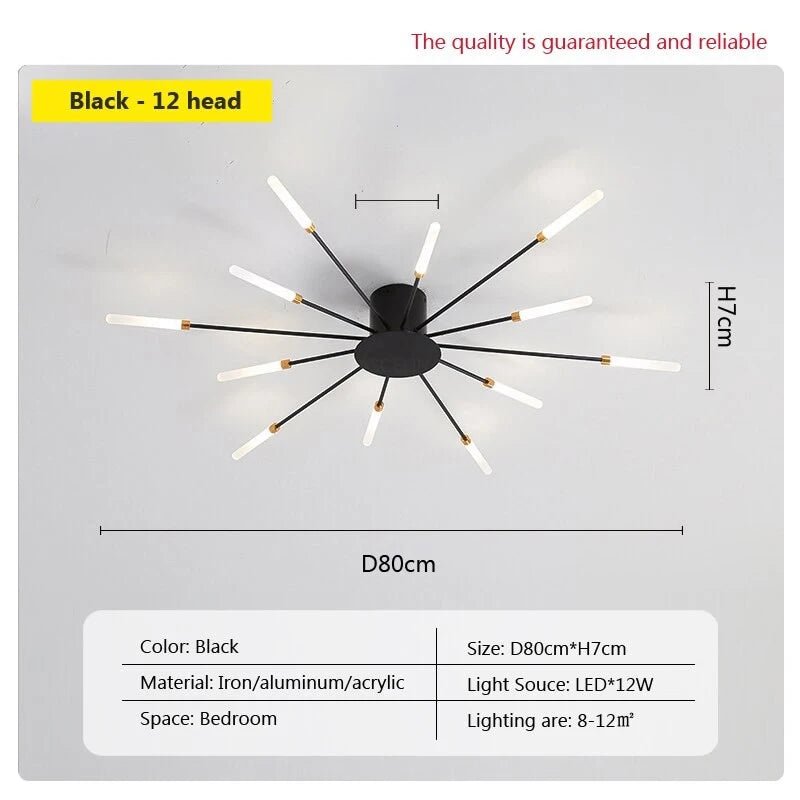 Modern LED Ceiling Light | Sun Flower Lamp For Living Room, Bedroom - VarietyGifts