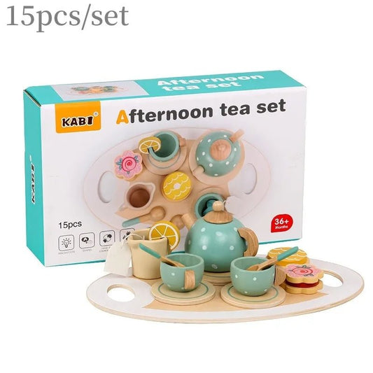 Montessori Wooden Tea Party Set | Early Education, Wooden Play House - VarietyGifts