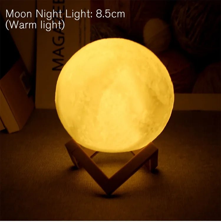 Moon Lamp LED Light | 8cm Moon Glow Night Light - VarietyGifts