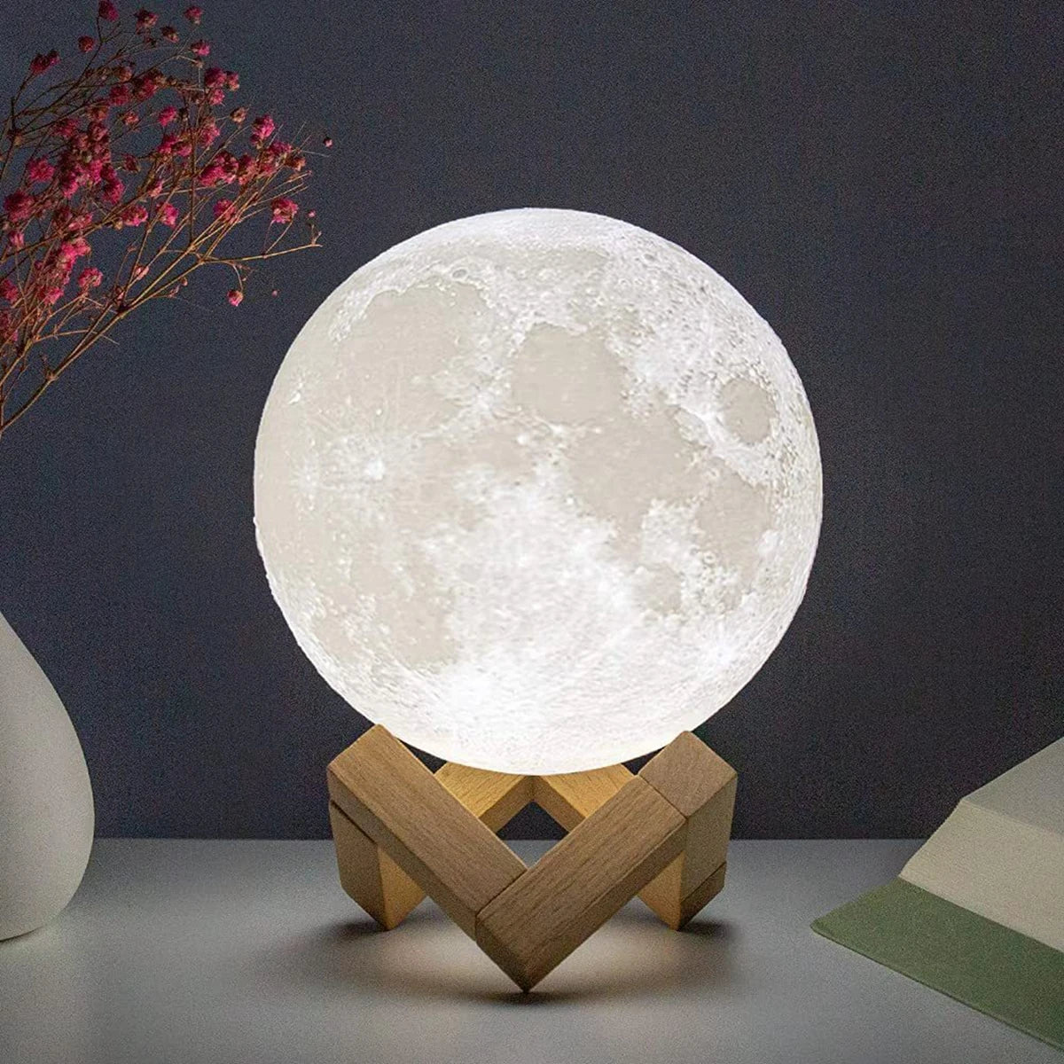 Moon Lamp LED Light | 8cm Moon Glow Night Light - VarietyGifts
