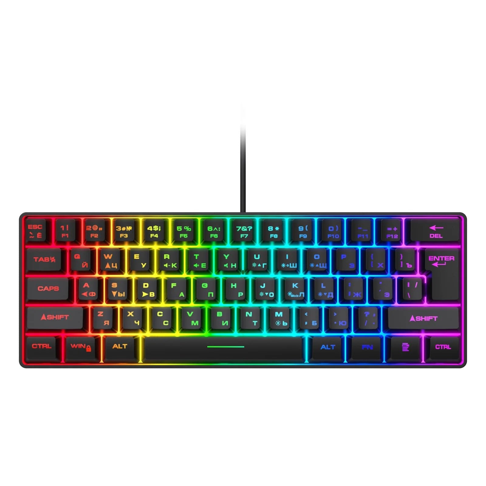 Multicolour Wired Gaming Keyboard | RGB Backlit Keyboard, Mechanical - VarietyGifts