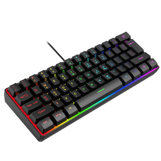 Multicolour Wired Gaming Keyboard | RGB Backlit Keyboard, Mechanical - VarietyGifts