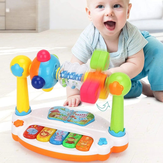Musical Piano Toy | Keyboard With Light & Sound, For Babies & Toddlers - VarietyGifts