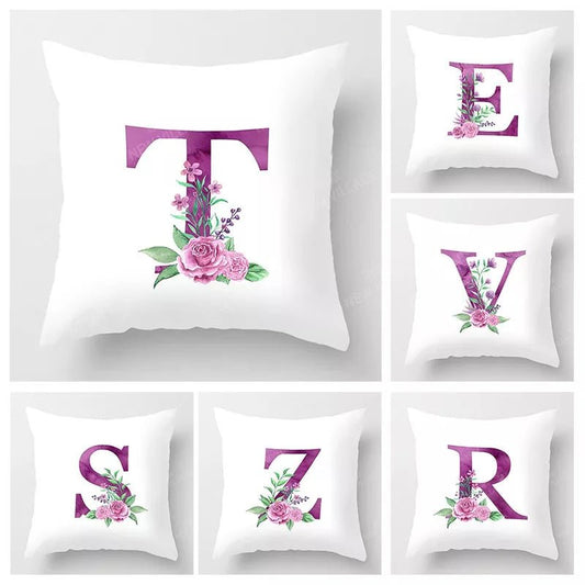 Nordic Style Alphabet Cushion Covers | A - Z Personalised & Decorative - VarietyGifts