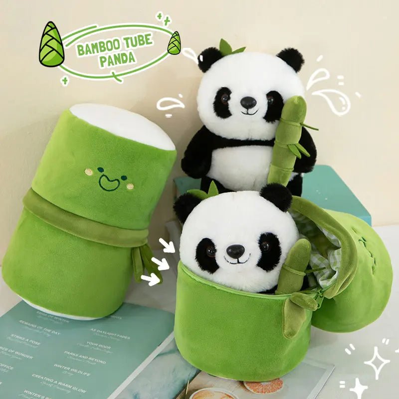 Panda Bamboo Plush Stuffed Animal | Soft Kawaii Teddy Bear For Kids - VarietyGifts