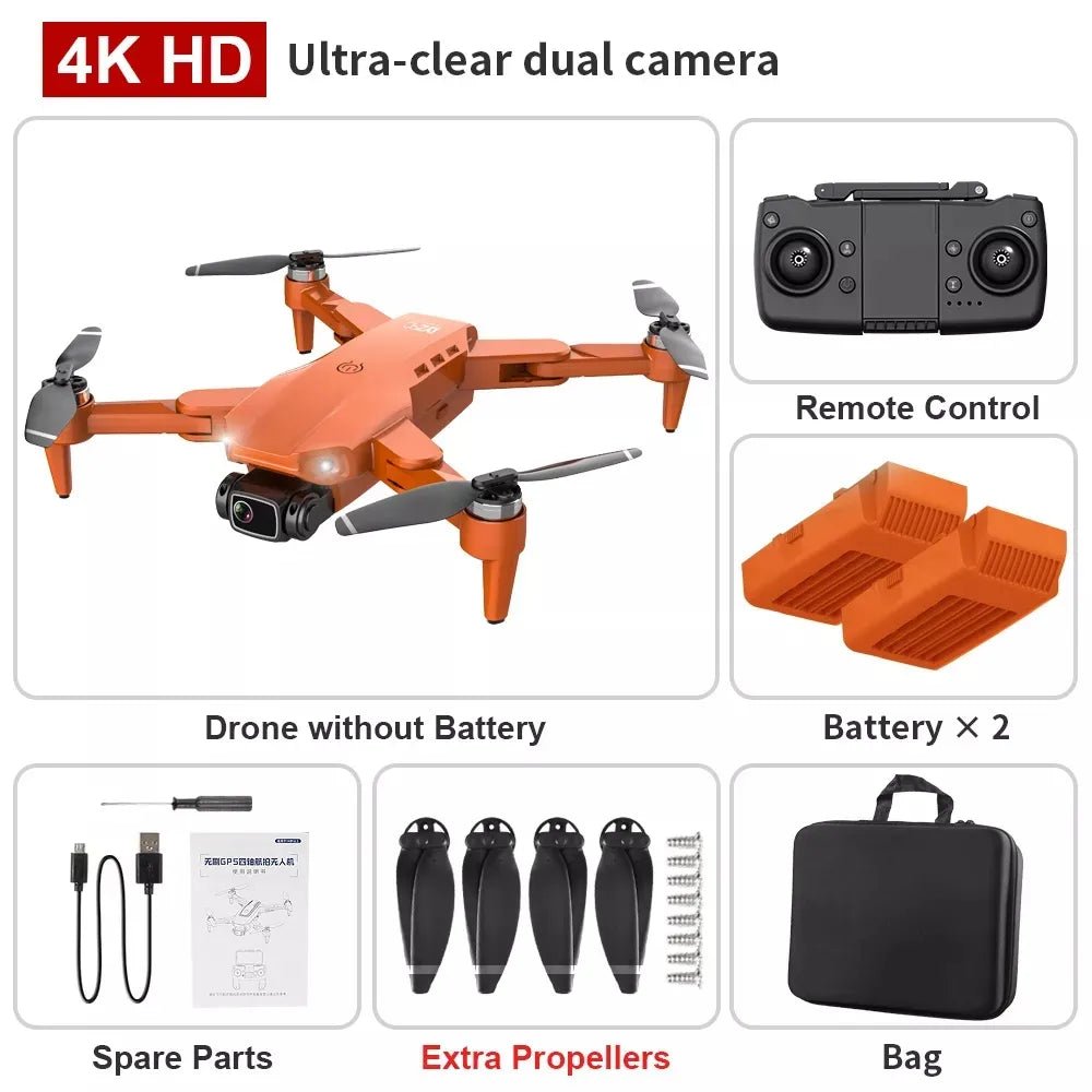 Professional UAV Drone | 4K Camera, 5G Wifi, GPS, 1.2KM Distance, Return - To - Home - VarietyGifts