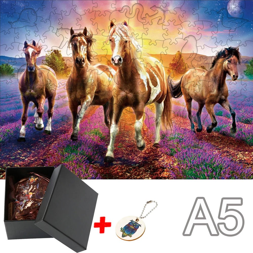 Racehorses Large Jigsaw Puzzle | Educational Fun Jigsaw Adults & Kids - VarietyGifts