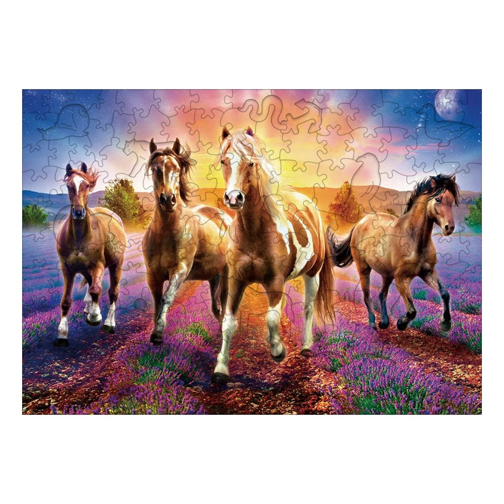 Racehorses Large Jigsaw Puzzle | Educational Fun Jigsaw Adults & Kids - VarietyGifts