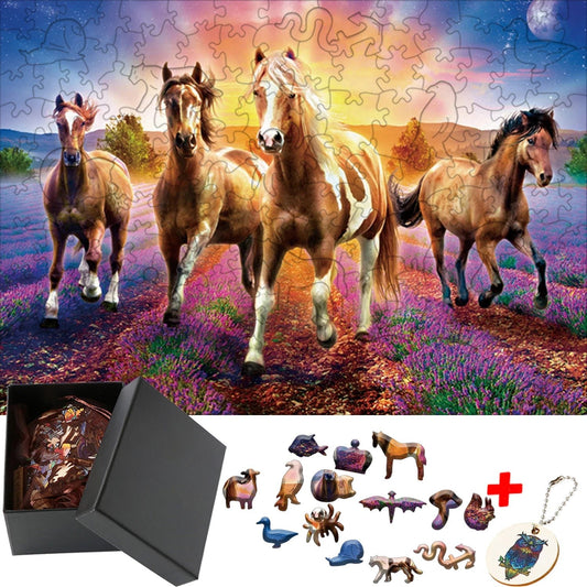 Racehorses Large Jigsaw Puzzle | Educational Fun Jigsaw Adults & Kids - VarietyGifts