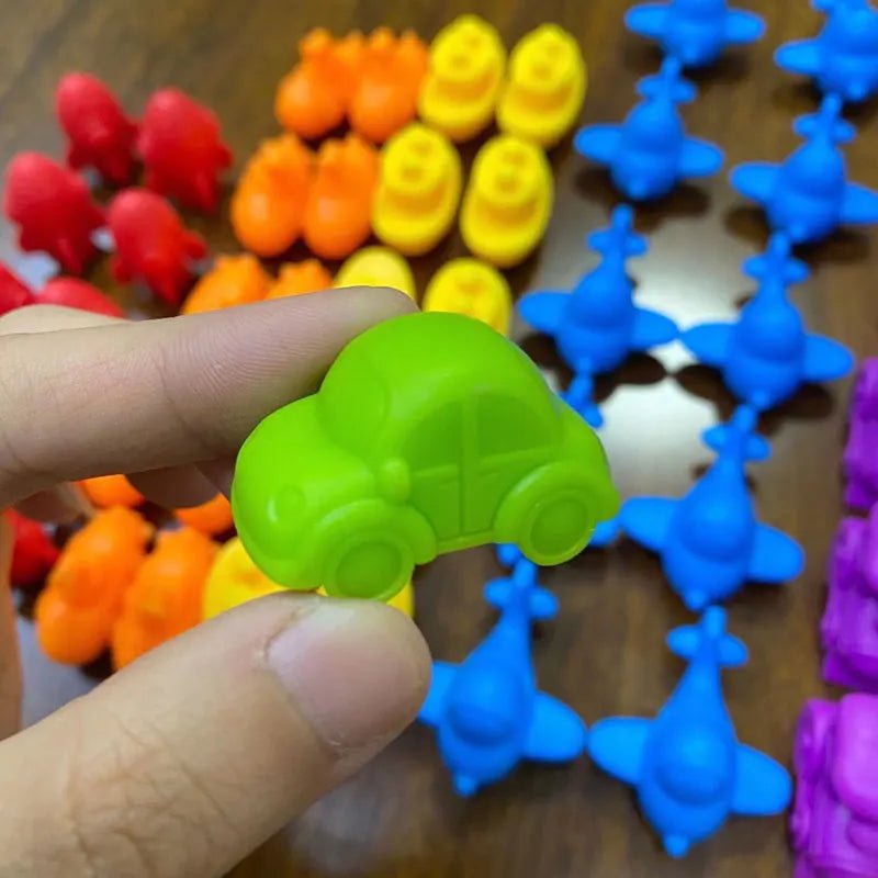 Rainbow Counting Bear Toy 48PC | Montessori Rainbow Toy, Colour Sorting - VarietyGifts